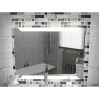 Зеркало для ванной с подсветкой Матена 90х60 см