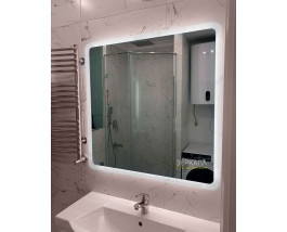 Зеркало с мягкой интерьерной подсветкой для ванной комнаты Катани 100х100 см