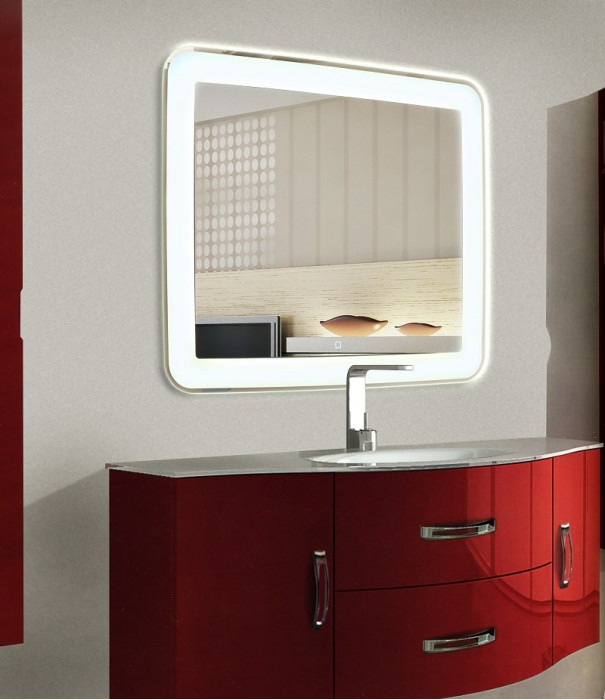 Зеркало в ванную комнату с подсветкой Милан 60 cм